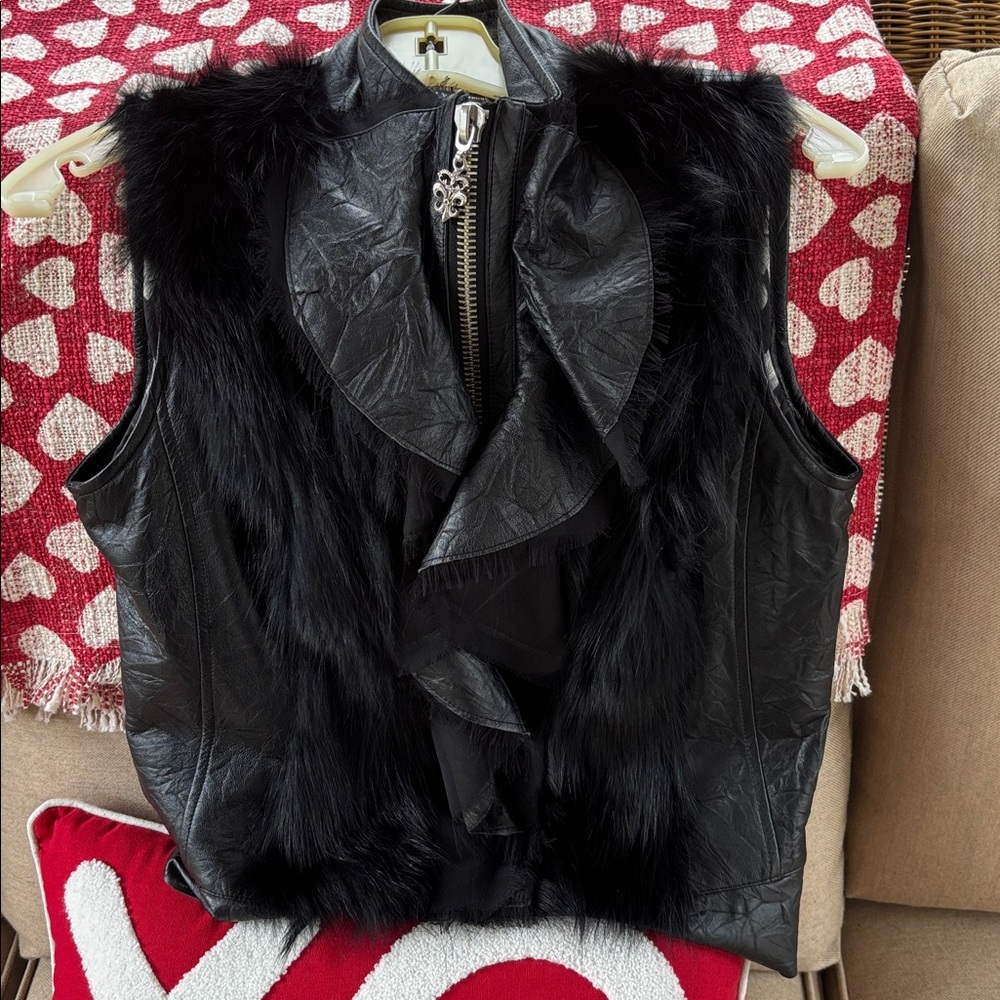 Royal Underground Lambskin Vest w/Fox Trim